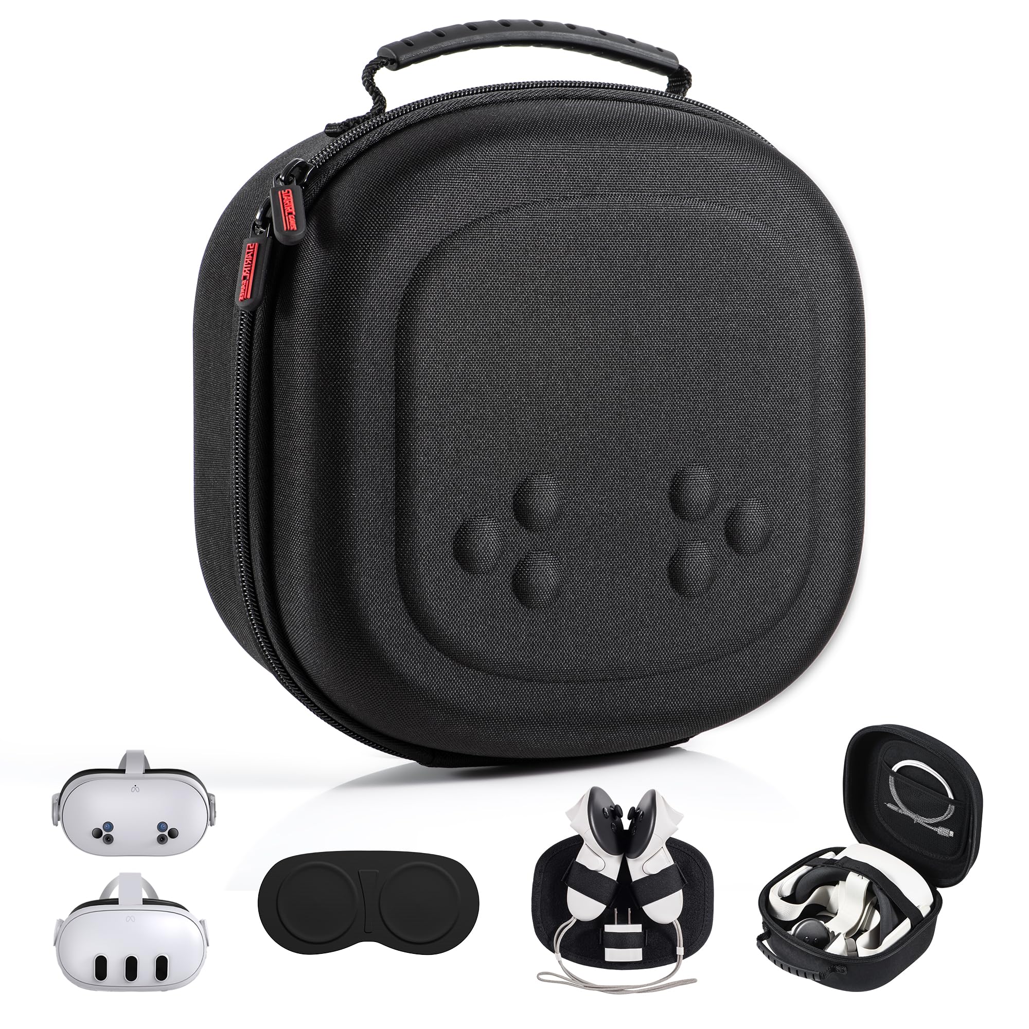 ZORBES® Hard Carrying Case for Meta Quest 3S/Quest 3/Vision Pro ZORBES® Hard Carrying Case for Meta Quest 3S/Quest 3/Vision Pro
